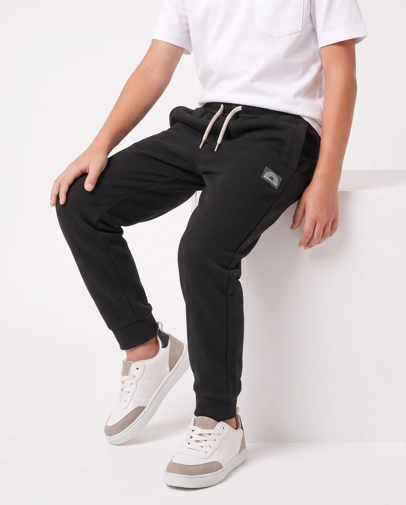 Pantaloni jogger in cotone comfortevoli - Nero