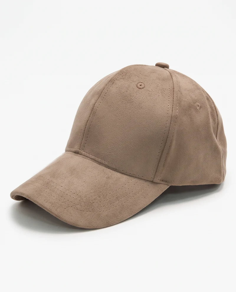 Cappello uomo baseball suede - Beige