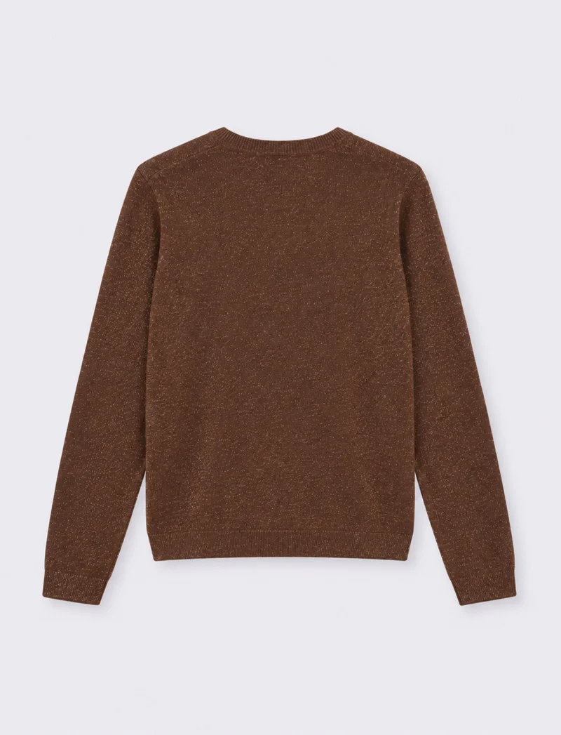 MAGLIA ML LUREX - Marrone