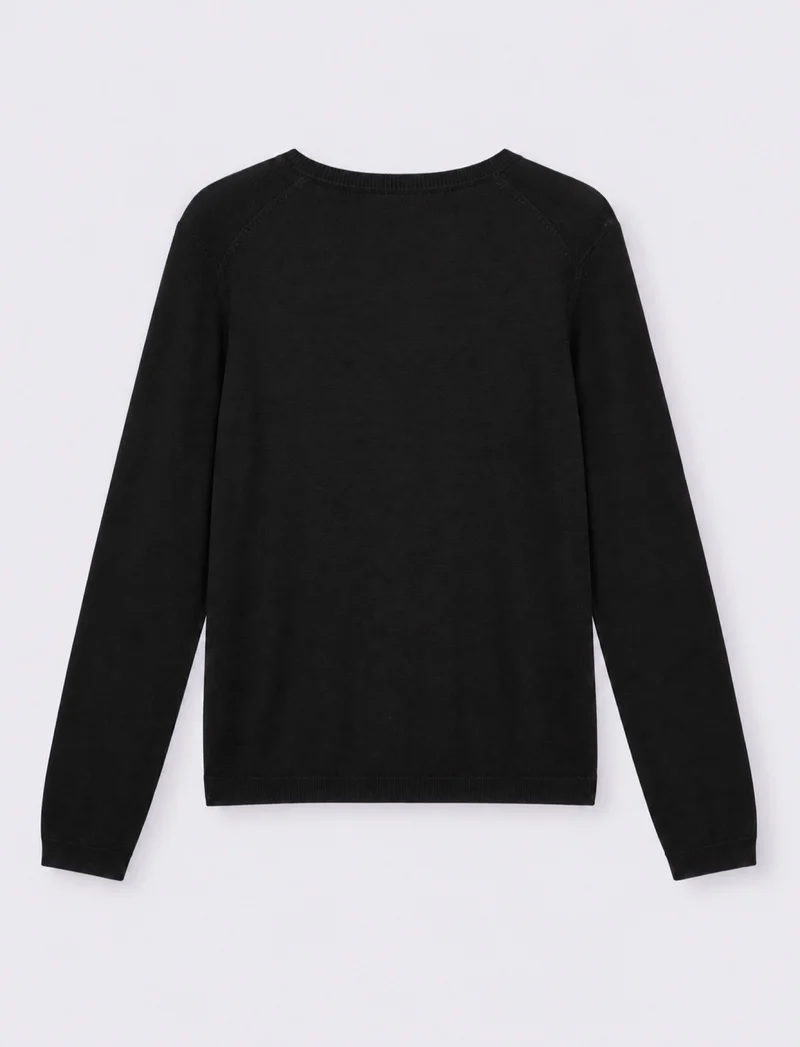 MAGLIA ML SCOLLO V - Nero