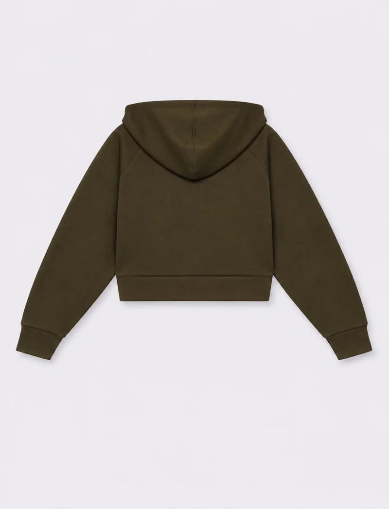 Felpa con cappuccio - Verde foresta