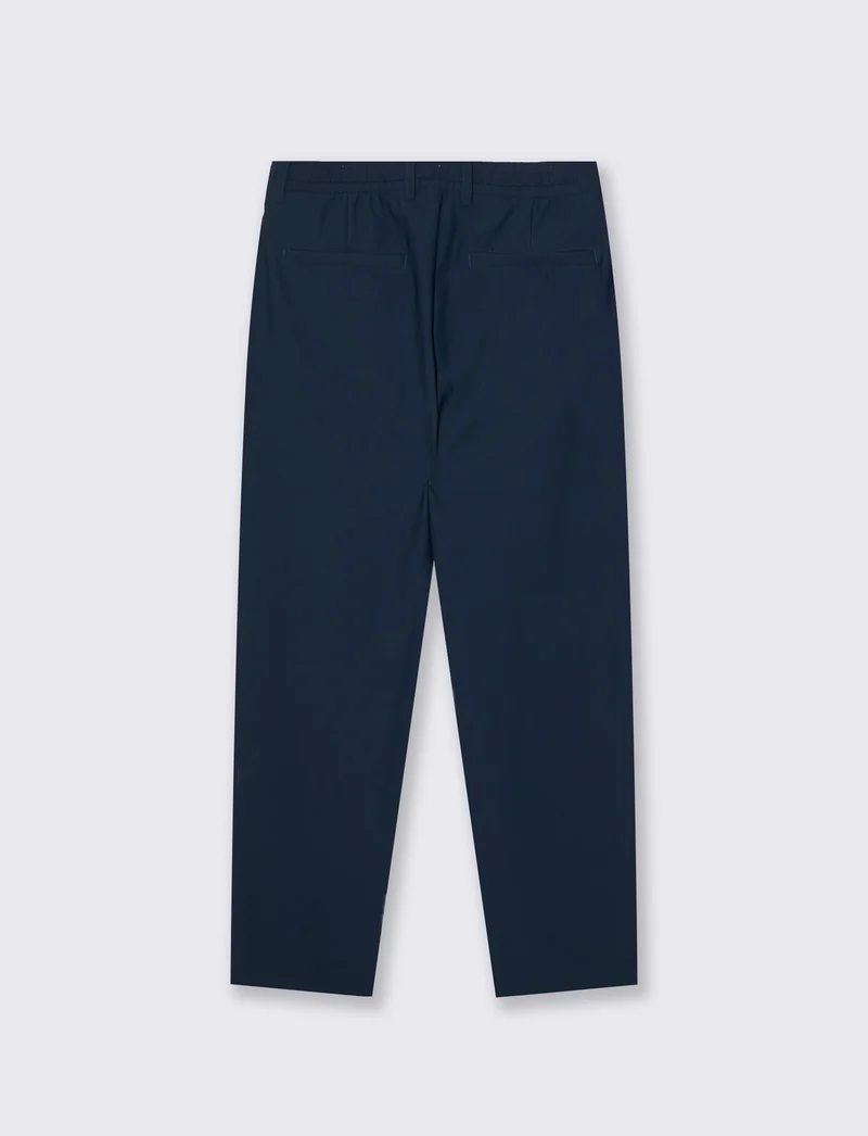 Pantaloni Chino Jogger in Nylon Elasticizzato - Blu