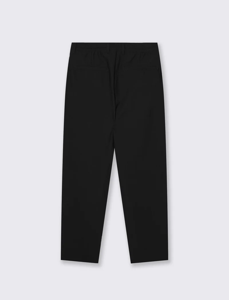 Pantaloni Chino Jogger in Nylon Elasticizzato - Nero