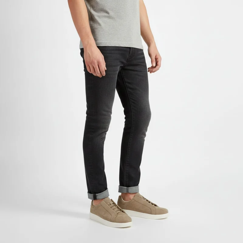 Sneakers con allacciatura nascosta uomo - Grigio tortora