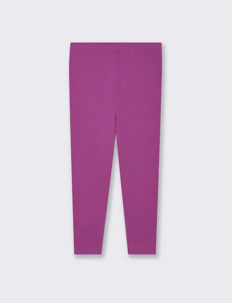 Leggings da bambina con interno garzato - Fuxia azalea