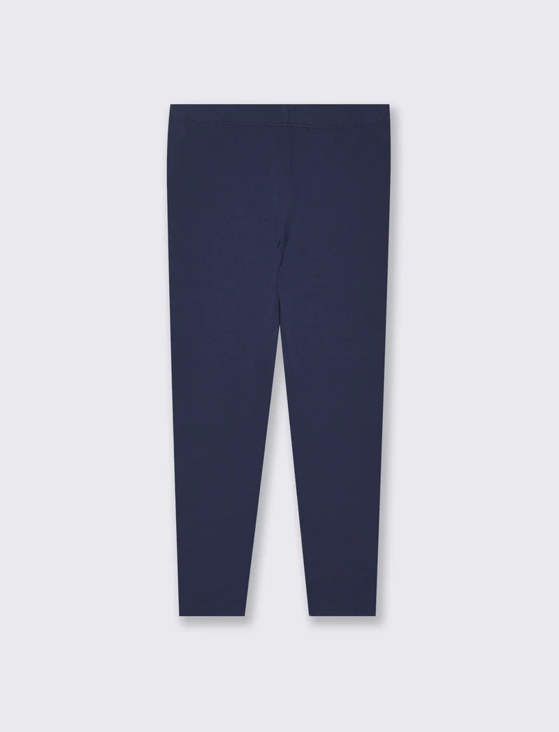 Leggings da bambina con interno garzato - Blu
