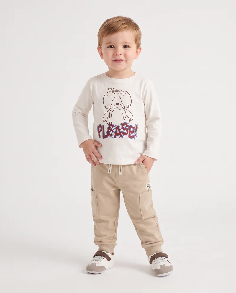 Pantafitness jogger dallo stile sportivo - Beige