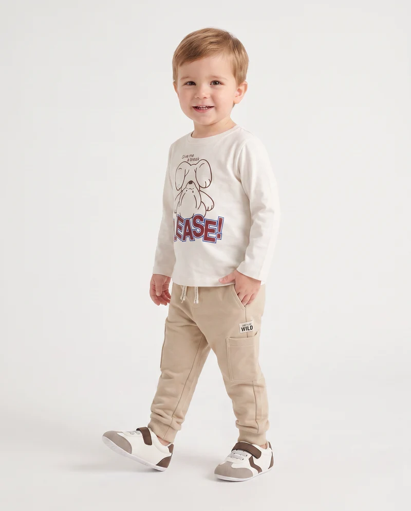 Pantafitness jogger dallo stile sportivo - Beige