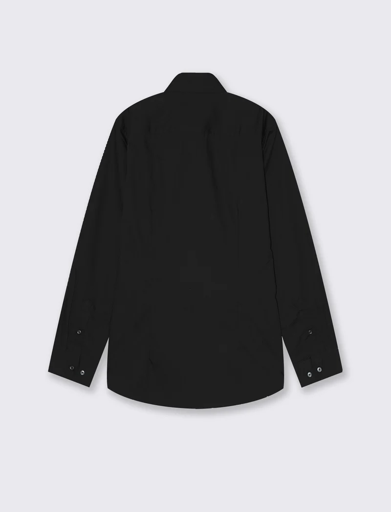 CAMICIA BASIC SLIM FIT EASY IRON - Nero