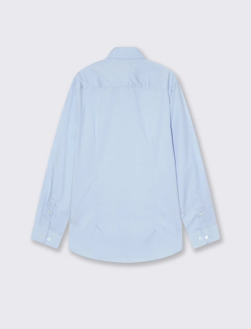CAMICIA BASIC REGULAR FIT EASY IRON - Celeste
