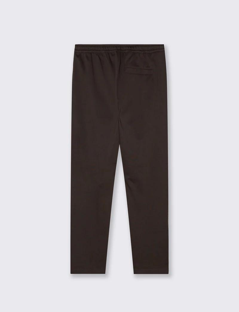 Pantaloni Chino Uomo in Tessuto Diagonale - Moro