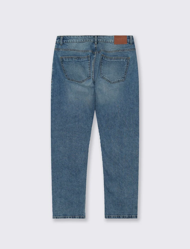 JEANS REGULAR FIT BLU MEDIO - Denim