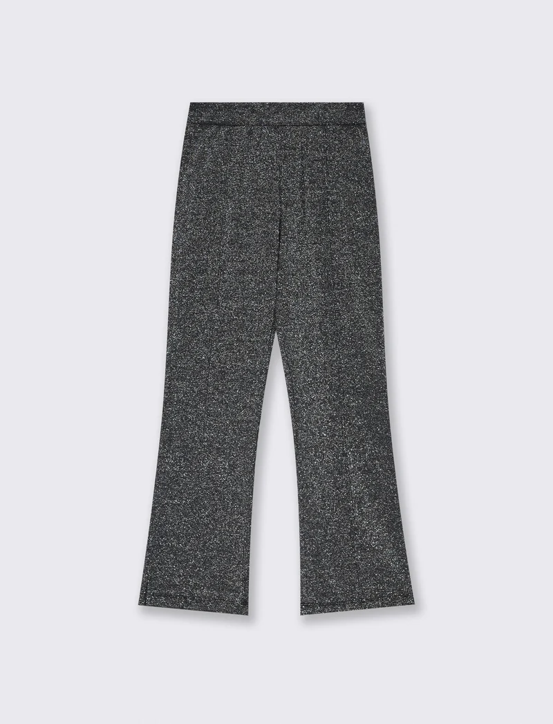 Leggins a zampa con elastico interno - Grigio