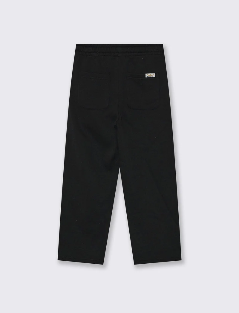 Pantalone sportivo D10S con tasche e lacci - Nero