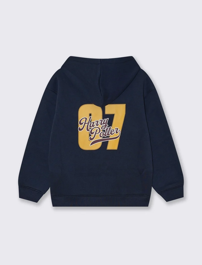 Felpa Harry Potter con cappuccio blu - Blu