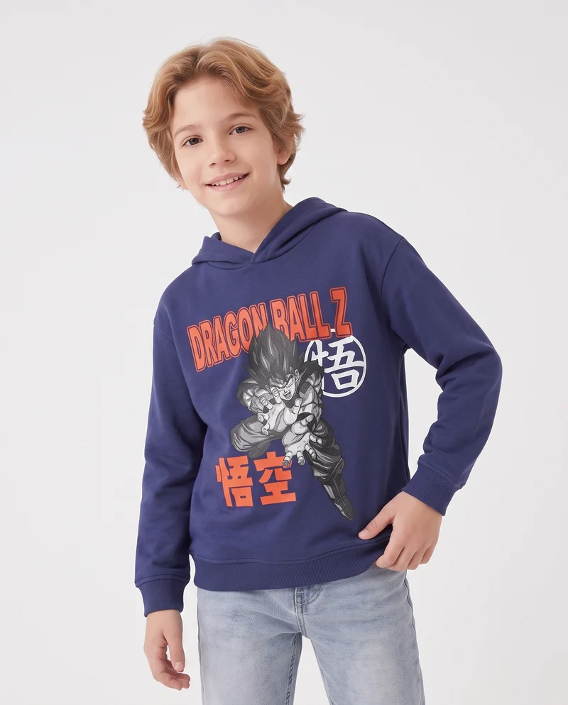 Felpa girocollo Dragonball blu - Blu