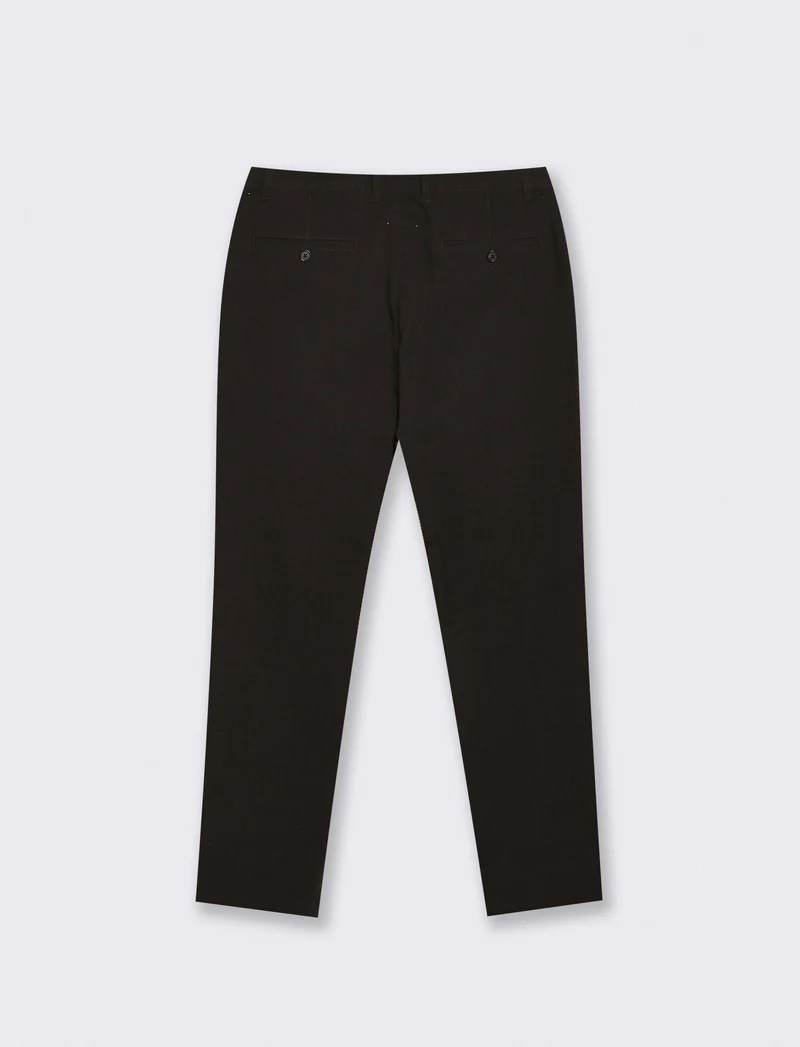 Pantaloni Chino Formal Fit Elasticizzati - Moro