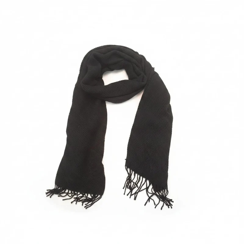 Foulard plissettato elegante - Nero