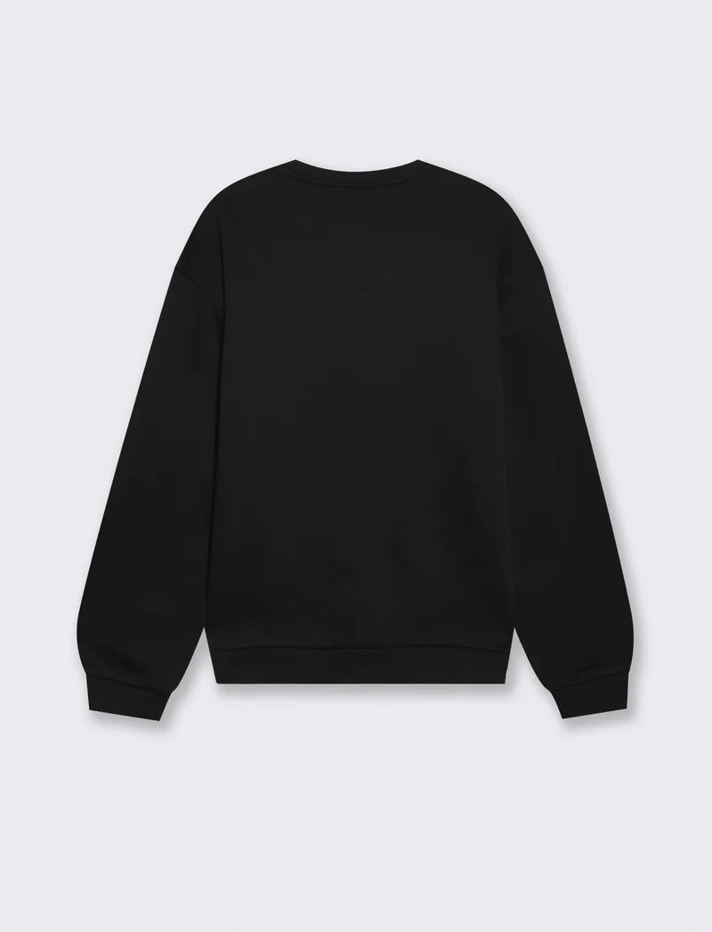 Felpa girocollo Pink Floyd uomo boxy fit - Nero