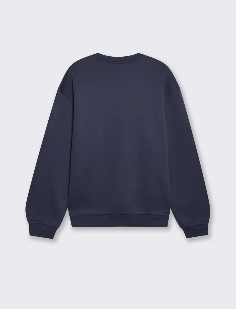 Felpa Harry Potter girocollo uomo boxy fit - Blu
