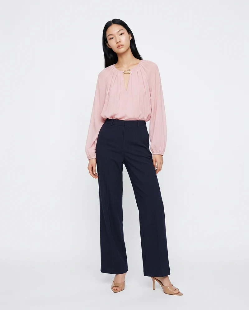Pantaloni con pinches eleganti e versatili - var 2