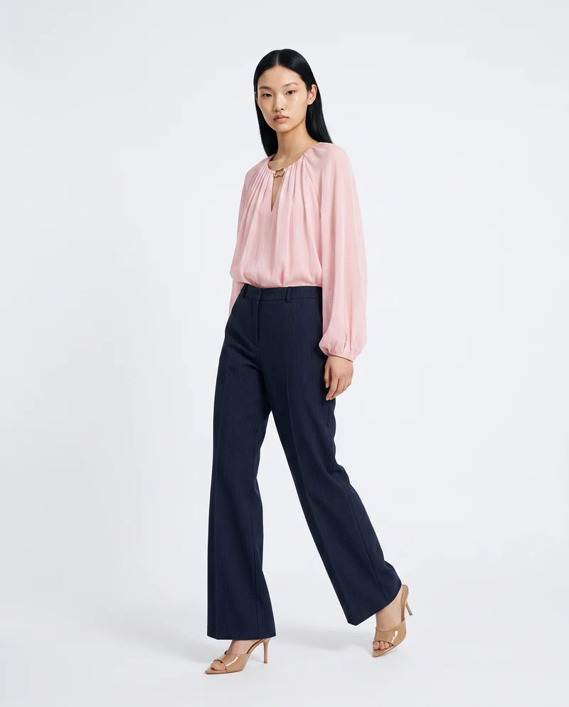 Pantaloni con pinches eleganti e versatili - var 2