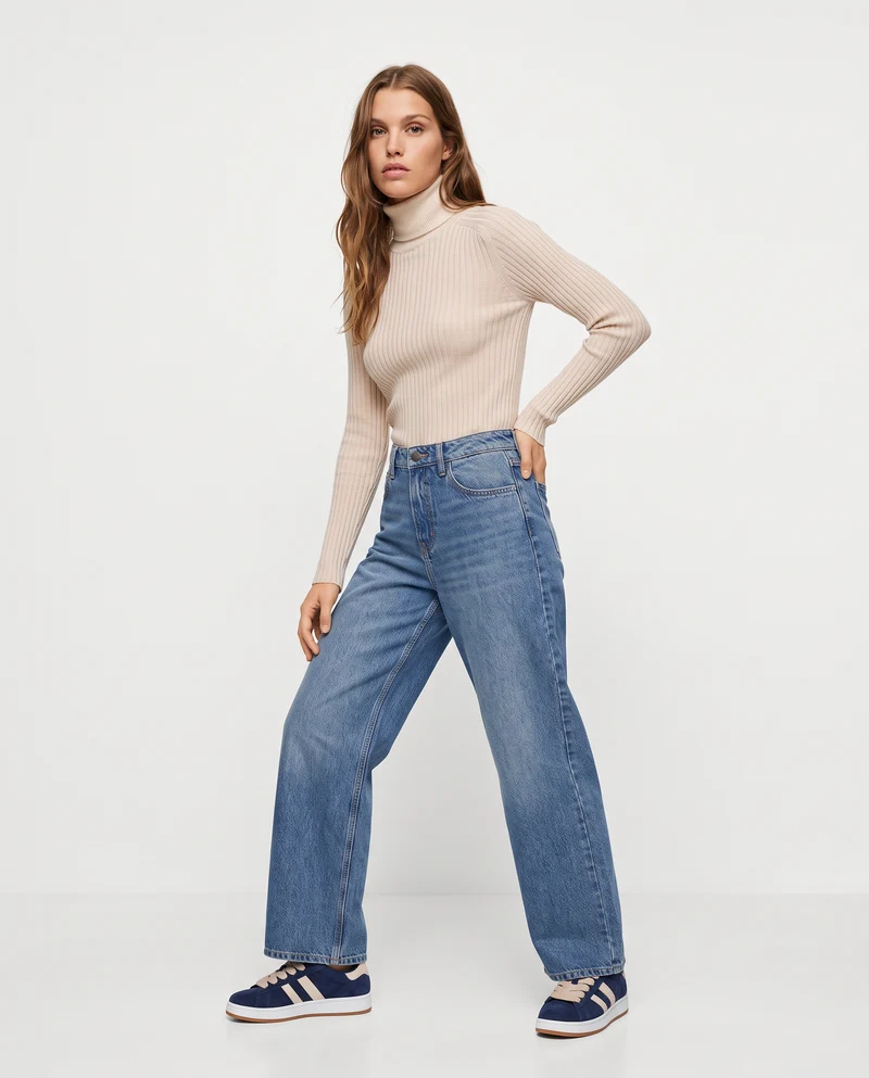 Maglia a manica lunga versatile e comoda - Avorio