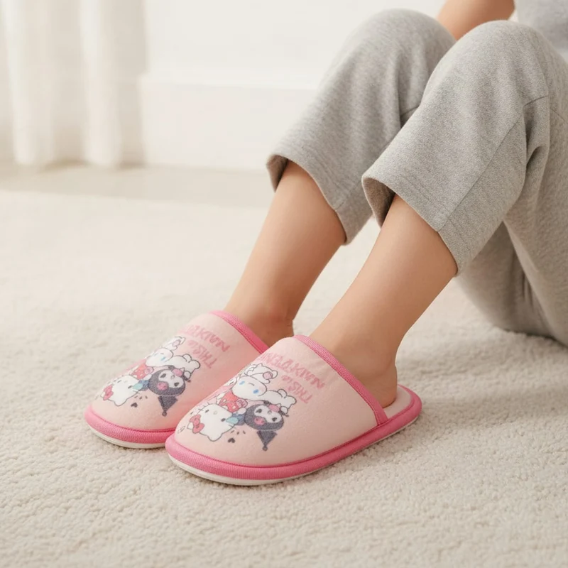 Pantofola rosa Hello Kitty da bambina - Rosa