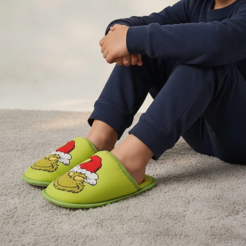 Pantofola Natale Grinch© da verde - Verde