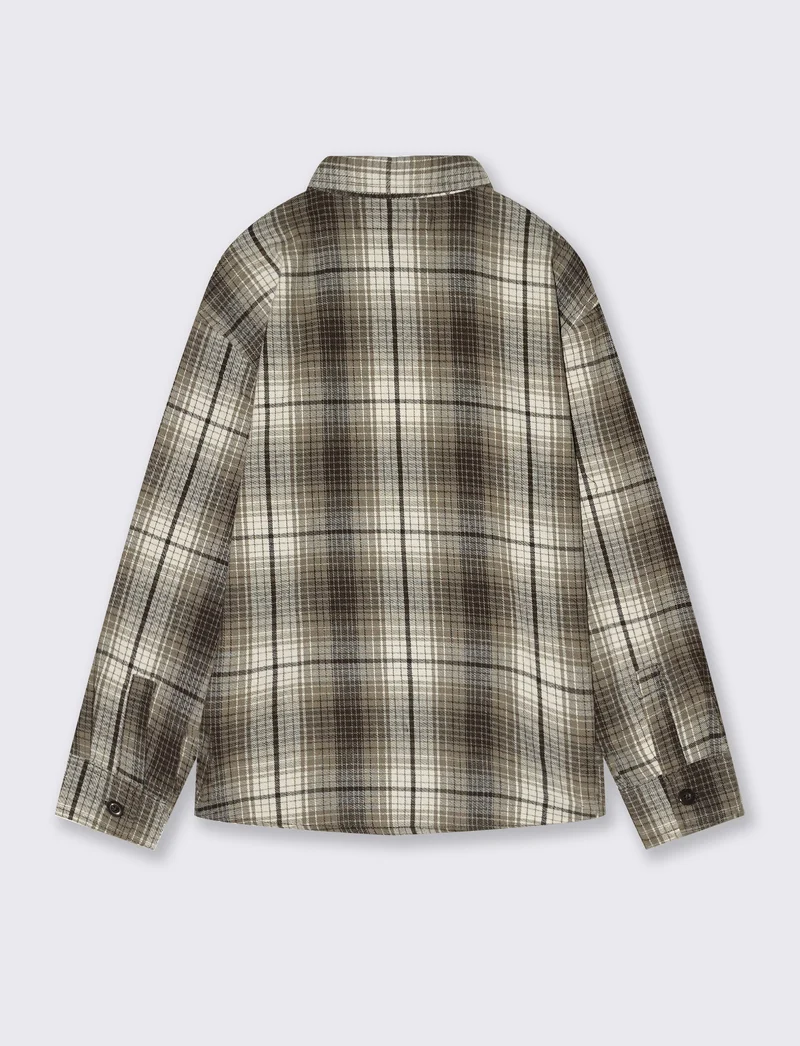 Camicia a quadri in cotone e flanella - Fantasia