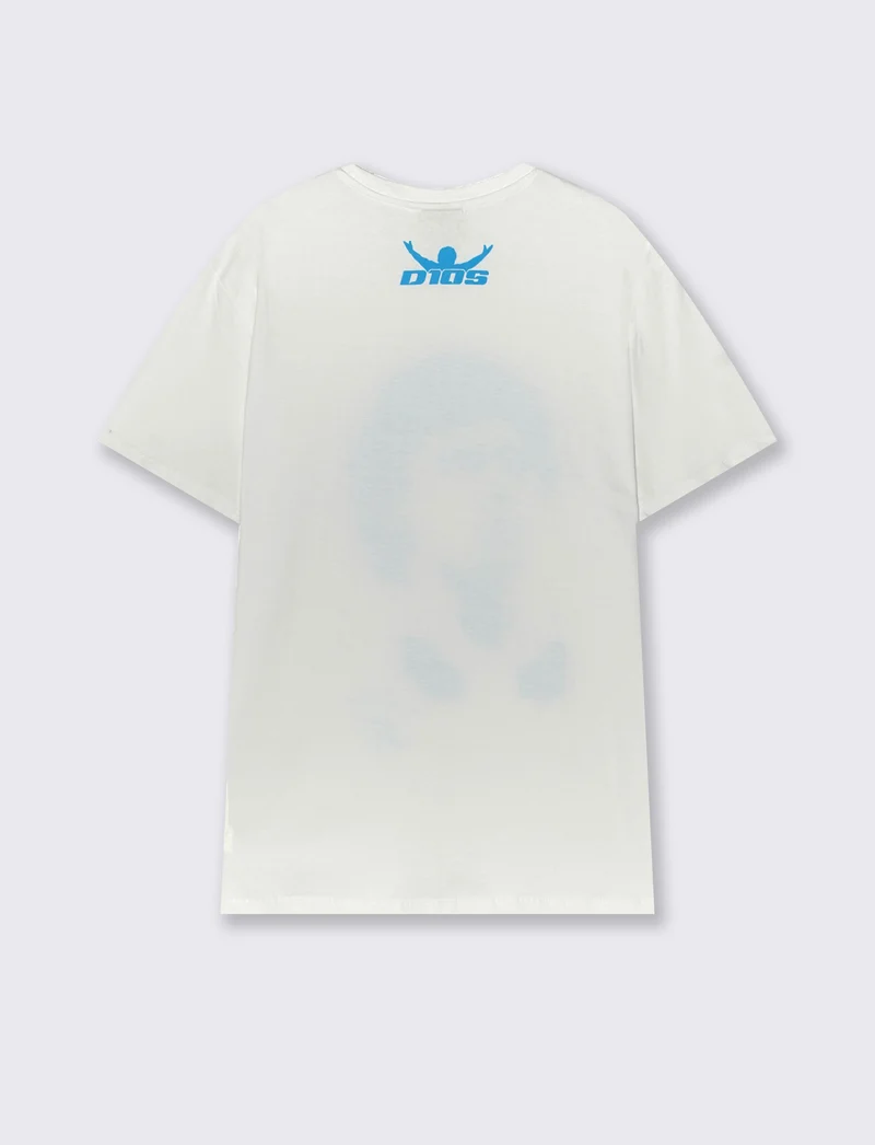 T-shirt D10S girocollo regular fit - Bianco