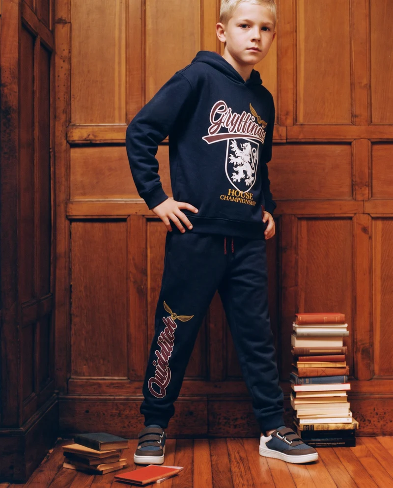 Jogger Harry Potter in cotone blu - Blu