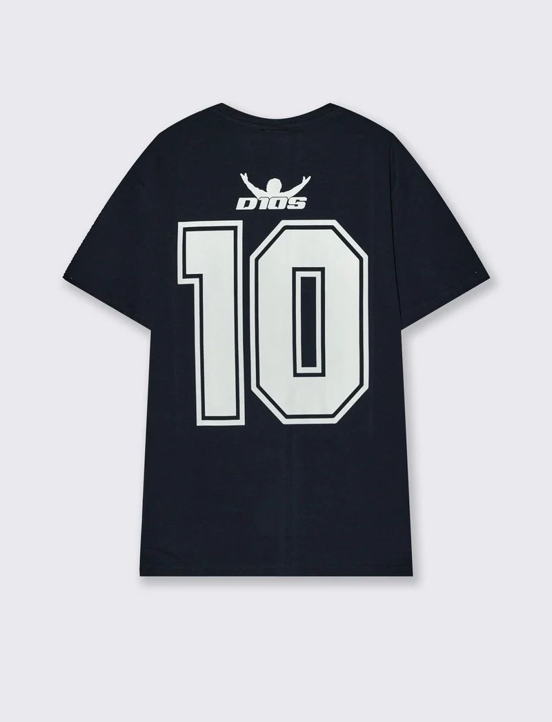 T-shirt D10S girocollo regular fit - Blu