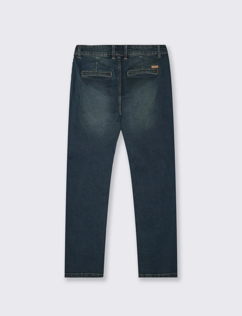 Jeans Chino Blu Scuro Regular Fit - DENIM SCURO