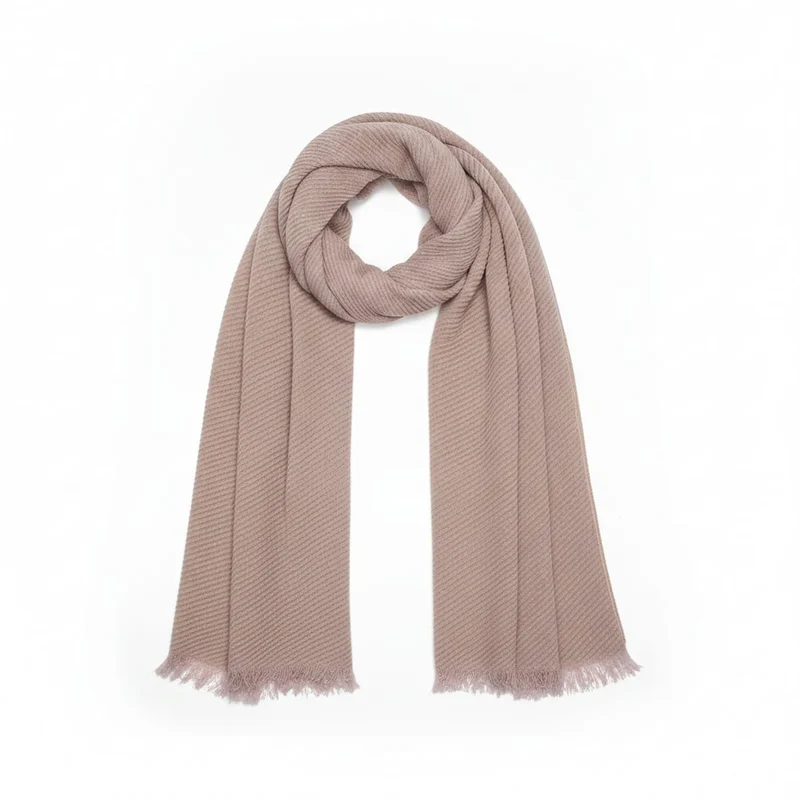Foulard goffrato in lurex - Rosa