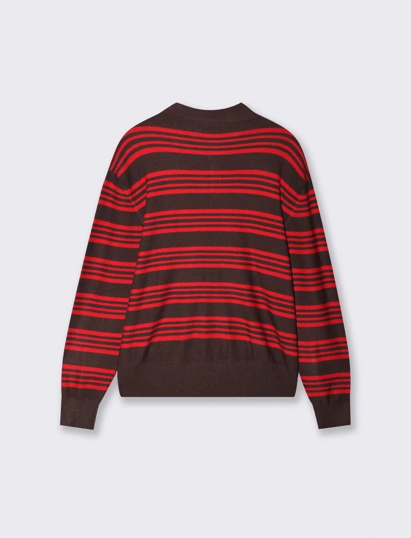 Maglia manica lunga con colletto elegante - var 2