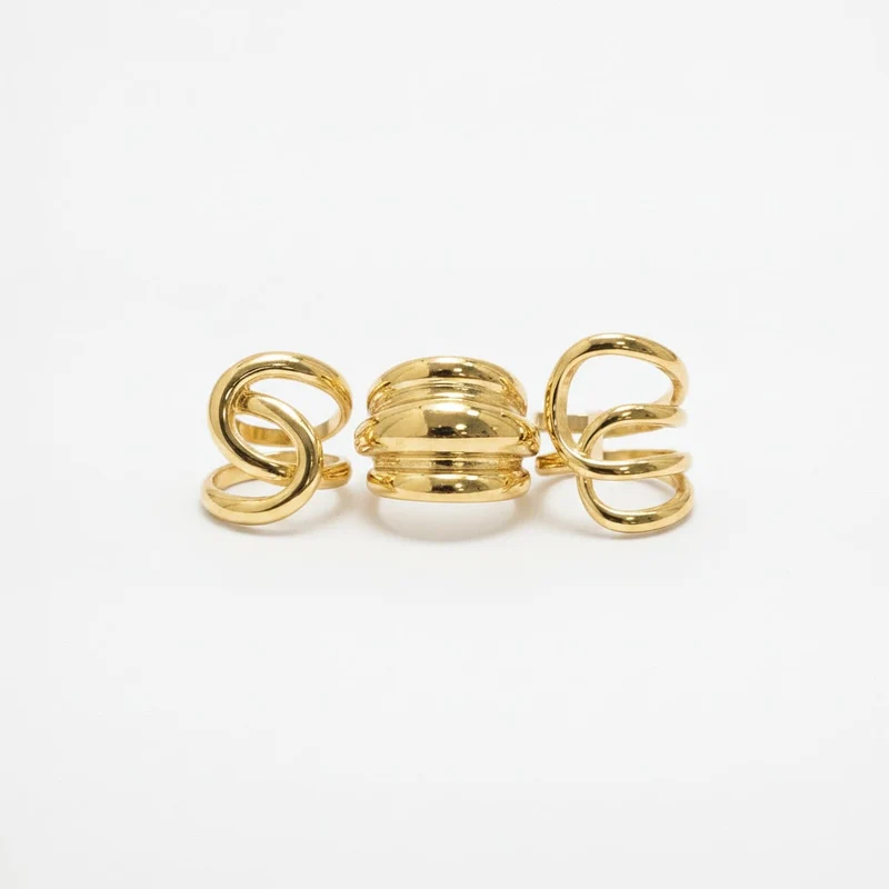 Anelli intrecciati - Oro