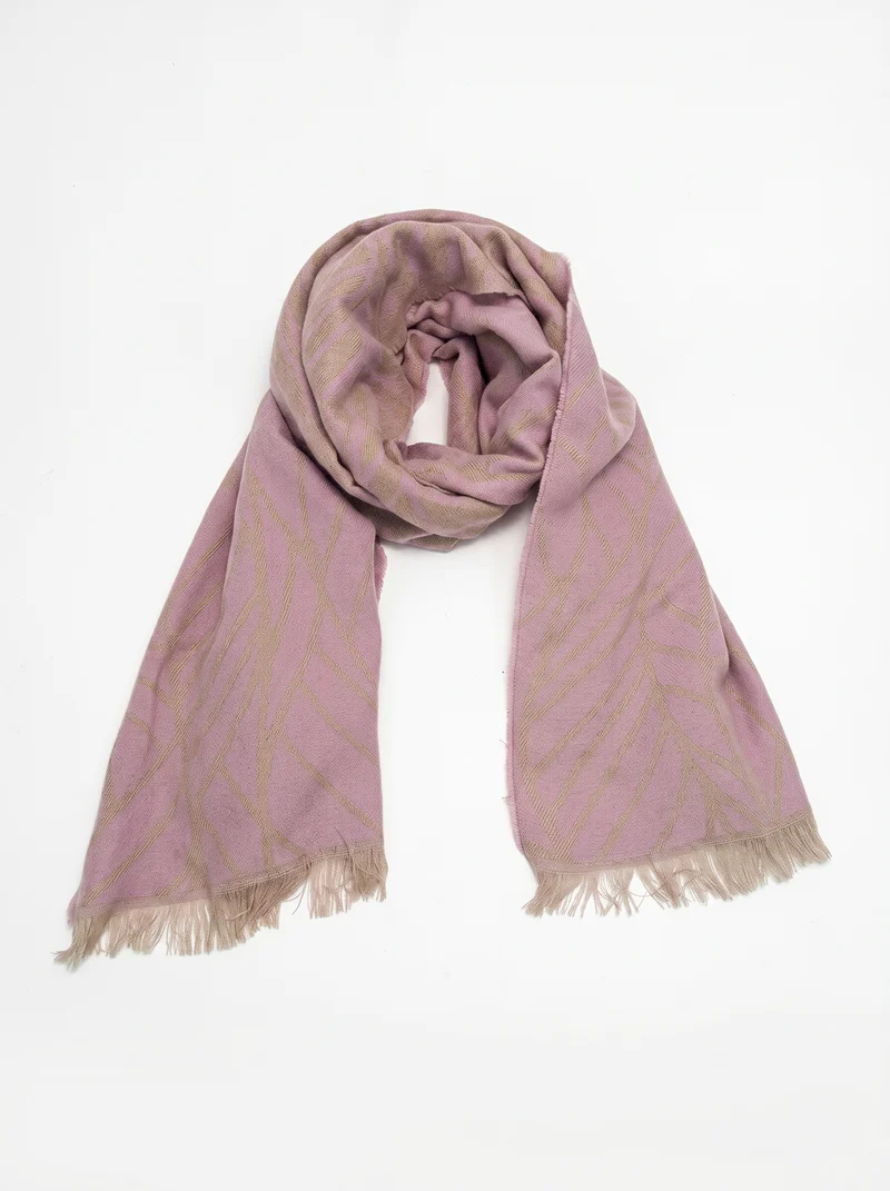 Sciarpa goffrata leggera e elegante - Rosa