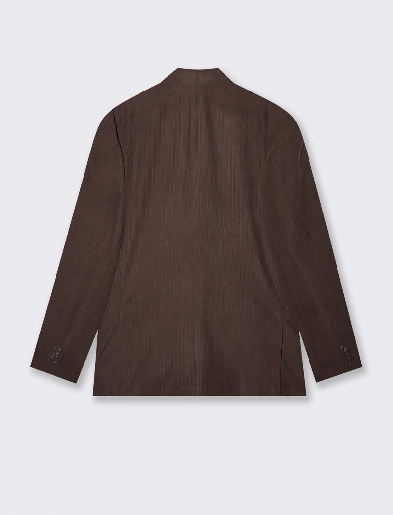 Blazer in velluto formal fit elegante - Moro