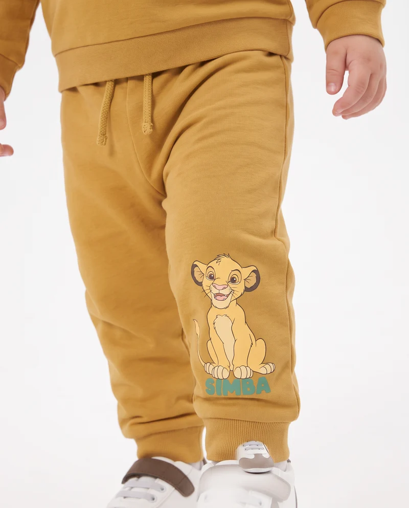 Jogger sportivo Re Leone in felpa - Ocra