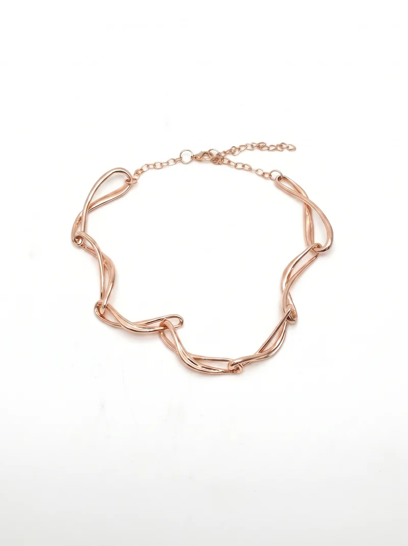 Collana Nodi Intrecciati - Oro rosa