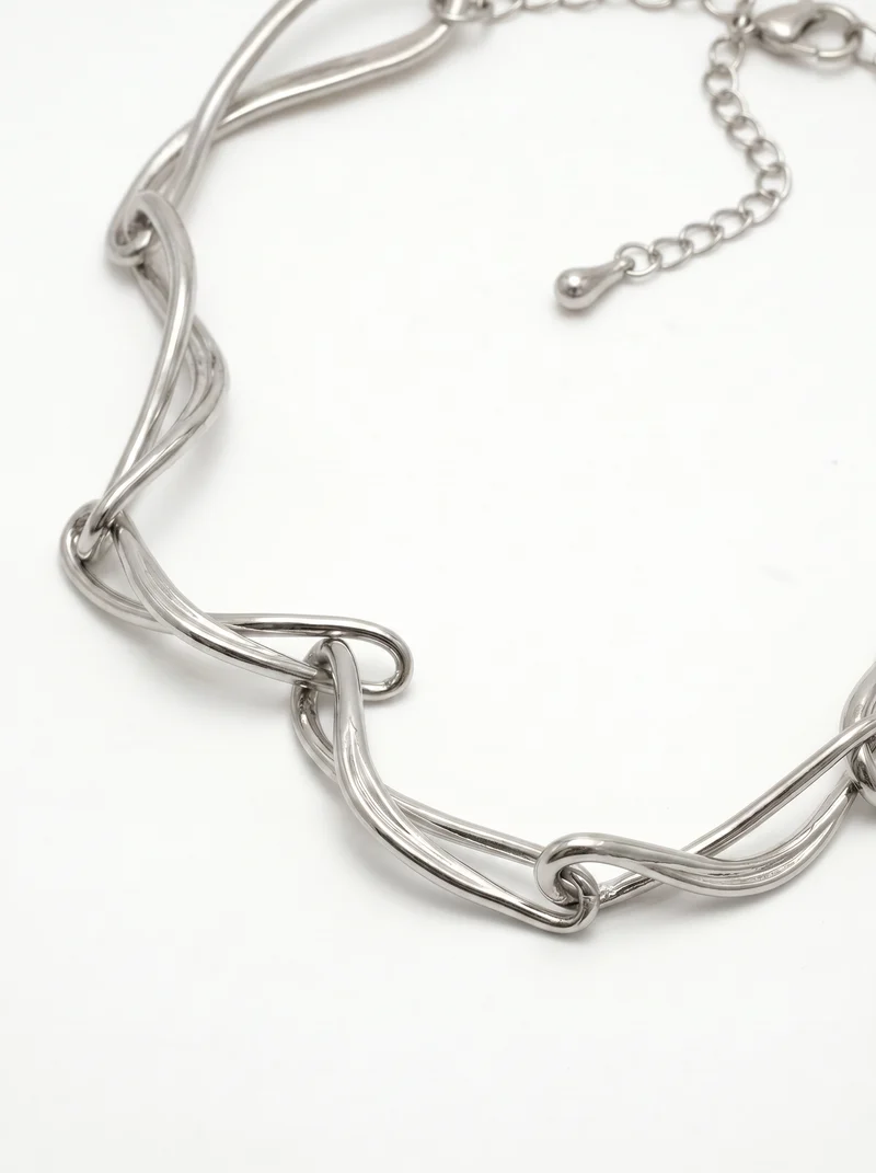 Collana Nodi Intrecciati - Argento