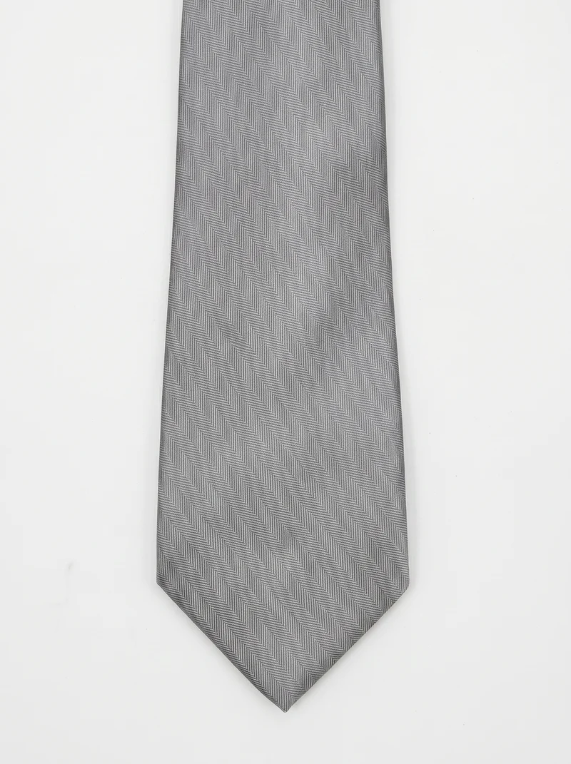 Cravatta cerimonia uomo 8cm elegante - Grigio