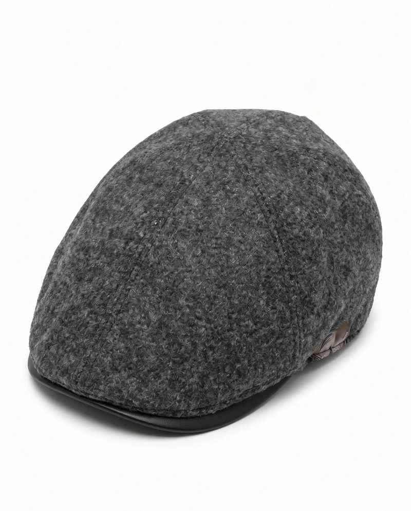 Coppola Melange Uomo Elegante e Stile - Nero