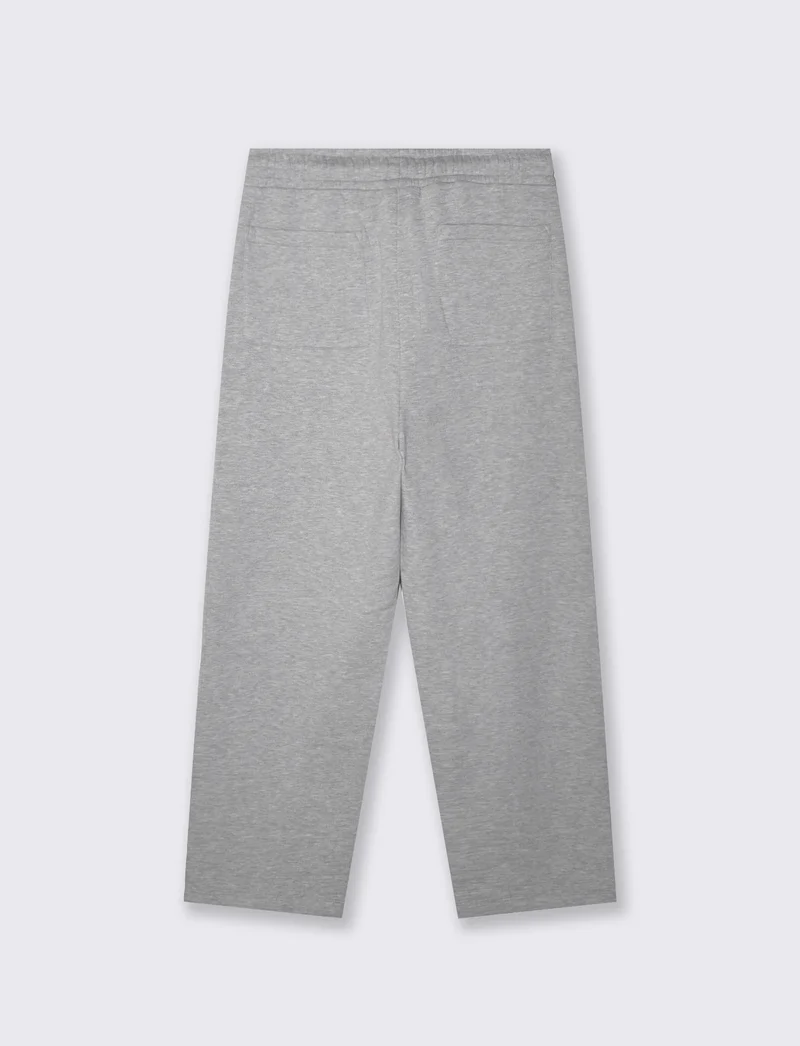 Pantaloni Jogger Extra Baggy in Felpa - Grigio mel.