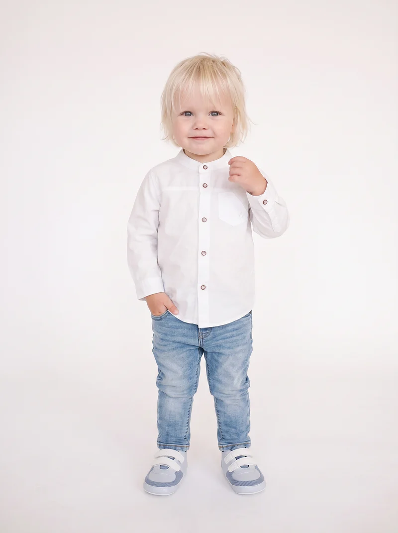 Jeans neonato modello straight disponibile - Denim chiaro