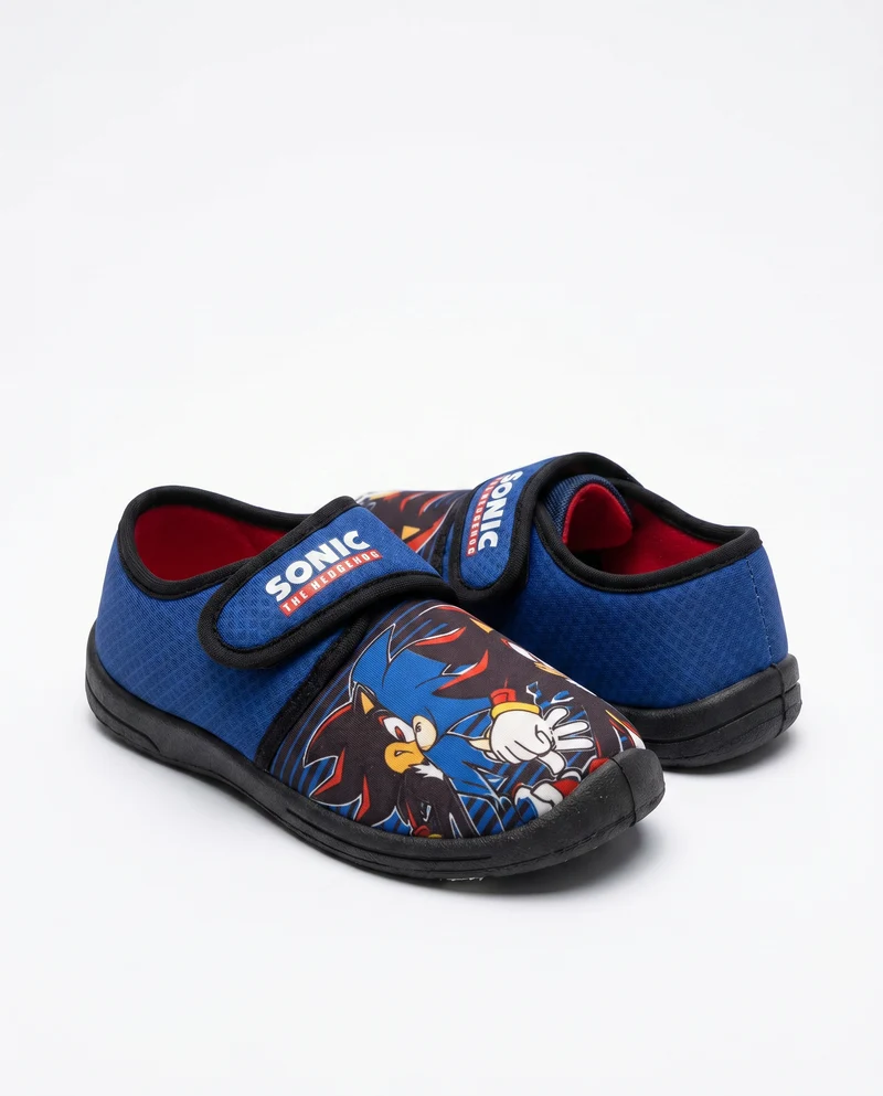 Pantofola strappo Sonic© per bambini - Blu