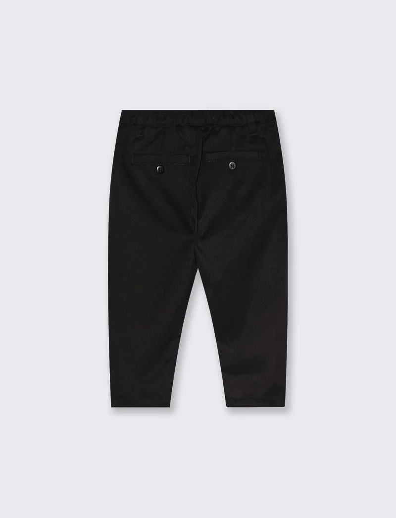 Pantaloni eleganti neri con coulisse - Nero