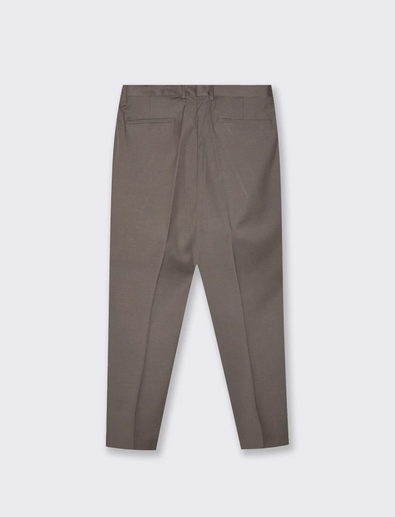 Pantaloni Formal Fit con Vita Elasticizzata - Antracite melange