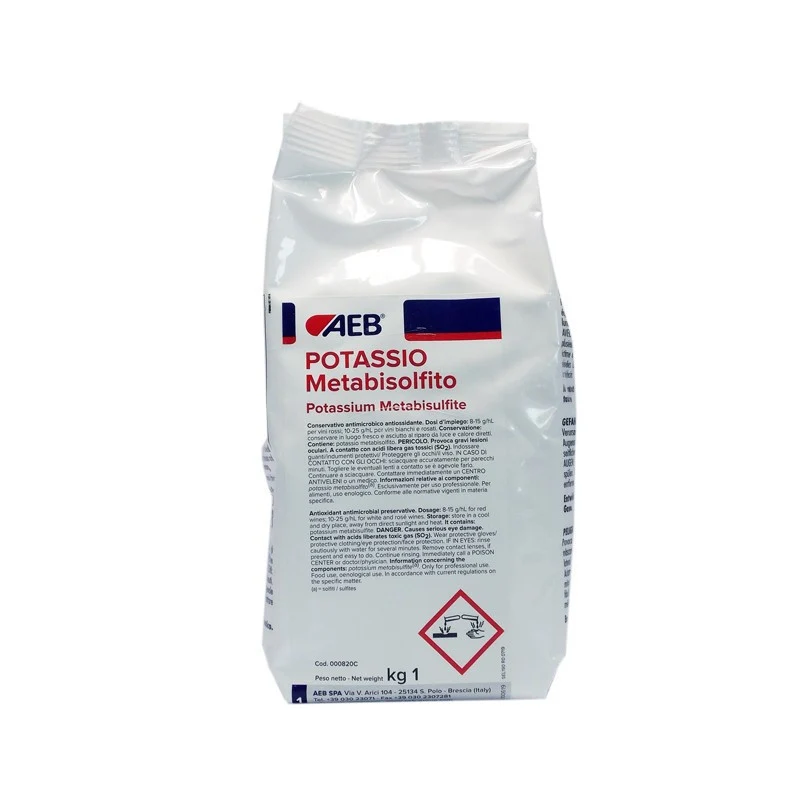 METABISOLFITO DI POTASSIO IN POLVERE 1kg